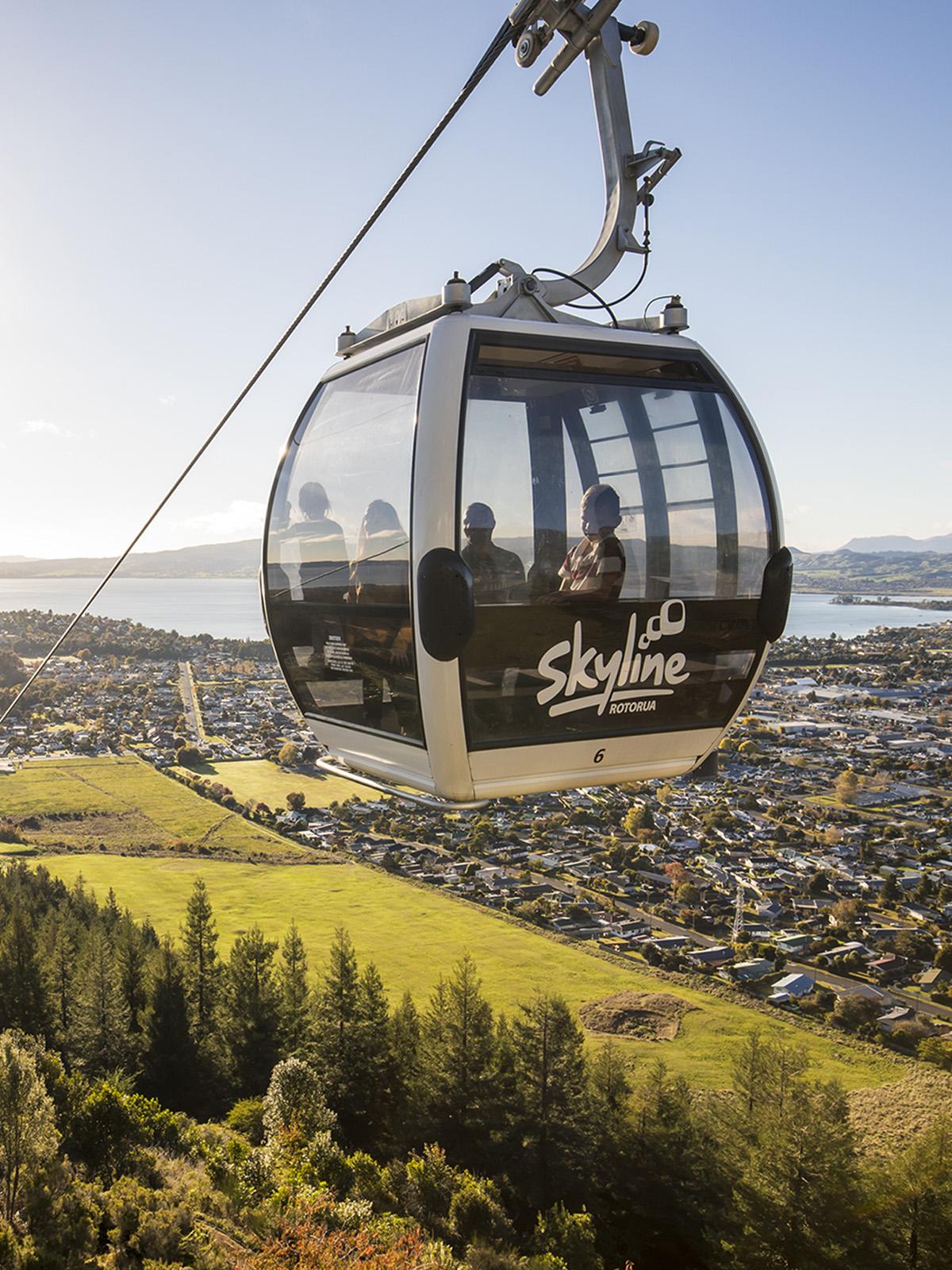 Close up image of the Rotorua Gondola